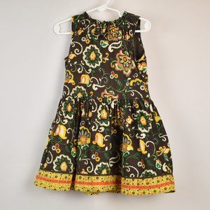 Paglie Girls Fall Floral Printed Dress Size Euro 98 (3T-4T US)